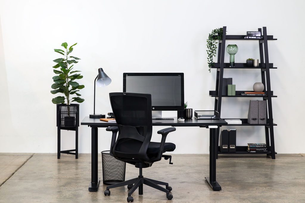 T50 AIR Chair | SN5 Electric Sit to Stand Desk | The Home Office Australia