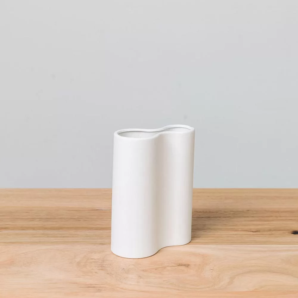 Smooth Infinity Vase in White | Home Office Decor | The Home Office Australia