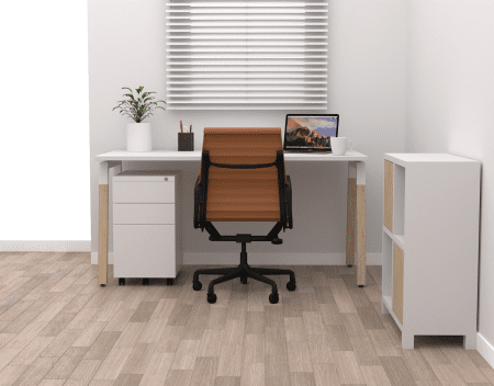 GEN A Desk | VYVE Leather Chair | The Home Office Australia